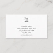 次の訪問白黒ビジネスロゴありがとう 割引カード (裏面)