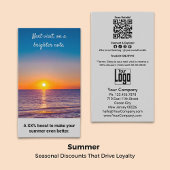 次の訪問、明るいノートで。Thank Summer 割引カード