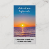 次の訪問、明るいノートで。Thank Summer 割引カード (正面)