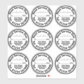 次の車サービスのシーツのWindscreenスタンプ シール (シート)