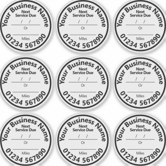 次の車両サービスデューウィンドシールドシール シール (正面)