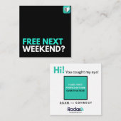 次の週末は？ スクエア名刺 (正面/裏面)