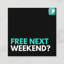 次の週末は？ スクエア名刺