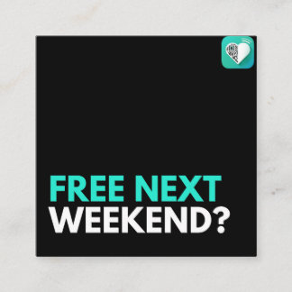 次の週末は？ スクエア名刺