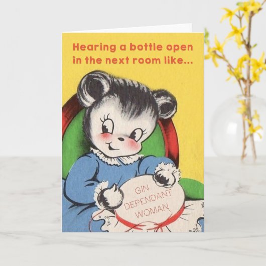 次の部屋で – 母おもしろいの日用カード カード (黄色い花)