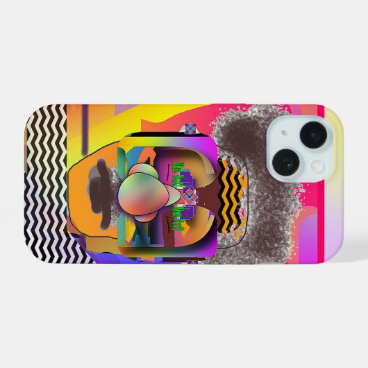 次の醜い顔 iPhone 15ケース (裏面横)