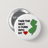次のUターンをハート 缶バッジ (正面&裏面)