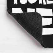 次はあなたは間違っている!おもしろい頭が切れる姿勢 マウスパッド (コーナー)