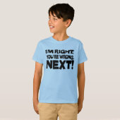 次はあなたは間違っている！おもしろい頭が切れる姿勢 Tシャツ (正面フル)