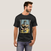 次はもっと深くお辞儀してね 猫好き 箱入り猫 楽しい猫 Tシャツ (正面フル)