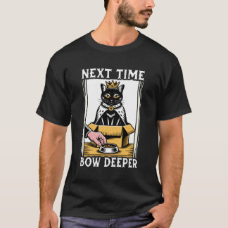 次はもっと深くお辞儀する猫好きな箱の中の面白い猫 Tシャツ