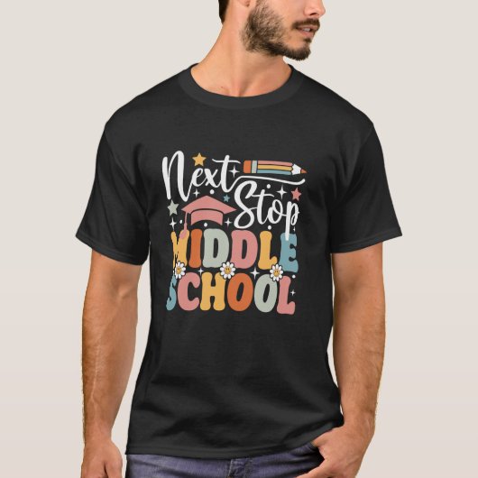 次は中学校　小学校の卒業 Tシャツ (正面)