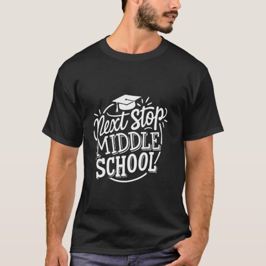 次は中学校 小学校 卒業式 Tシャツ (正面)