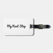 次へ – カスストップタマイズ可能な白いデザイン ラゲッジタグ (裏面横)