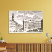 次を示すDorotheregasseのビュー キャンバスプリント (インサイチュ (リビング))