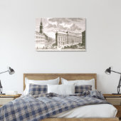 次を示すDorotheregasseのビュー キャンバスプリント (インサイチュ (寝室))