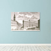 次を示すDorotheregasseのビュー キャンバスプリント (インサイチュ (ウッドフロア))