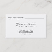次アポイントメントラッシュエクステンショングリッター美しい 予約カード (裏面)