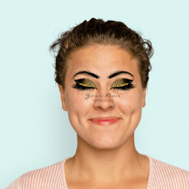 次アポイントメントラッシュエクステンショングリッター美しい 予約カード