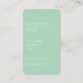 次エレガントアポイントメントカードGREEN BUSINESSロゴ 名刺 (裏面)