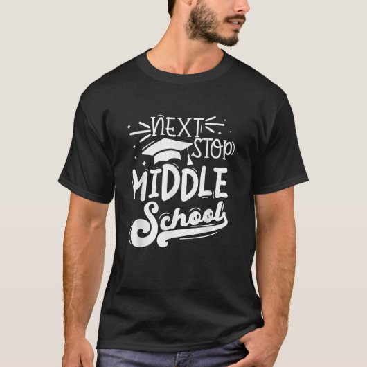 次ストップ中学五級卒業金 Tシャツ (正面)