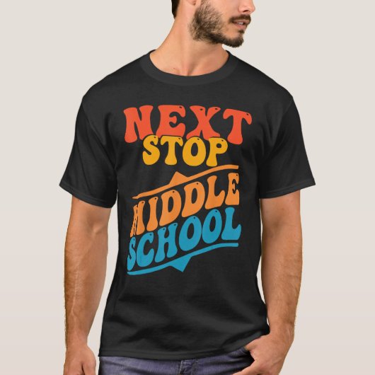 次ストップ中学卒業生最終日 Tシャツ (正面)