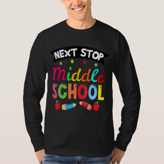 次ストップ中小学卒業生 Tシャツ (正面)