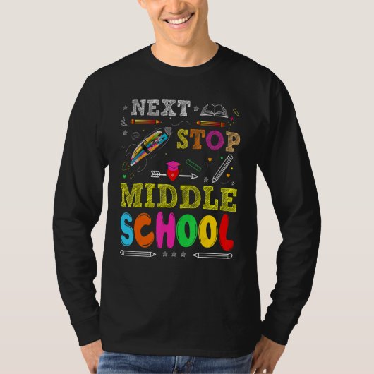 次ストップ中小学卒業生 Tシャツ (正面)