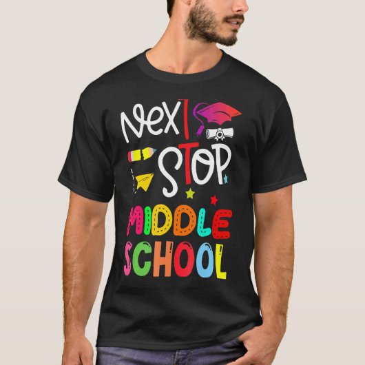 次ストップ中小学卒業生 Tシャツ (正面)