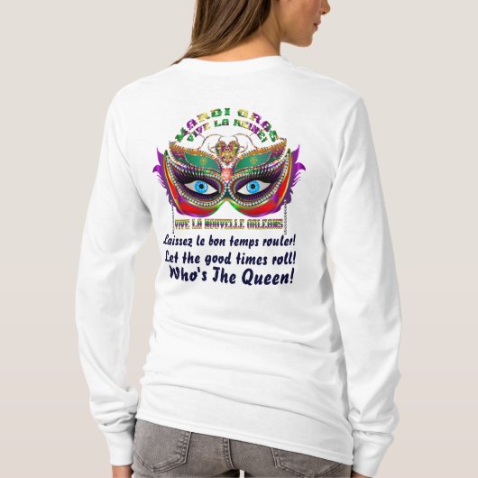 次デザインについて読まれる謝肉祭の女王5 Tシャツ (裏面)