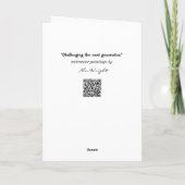 次世代の挨拶を恐ユーモアのあるれる カード (裏面)