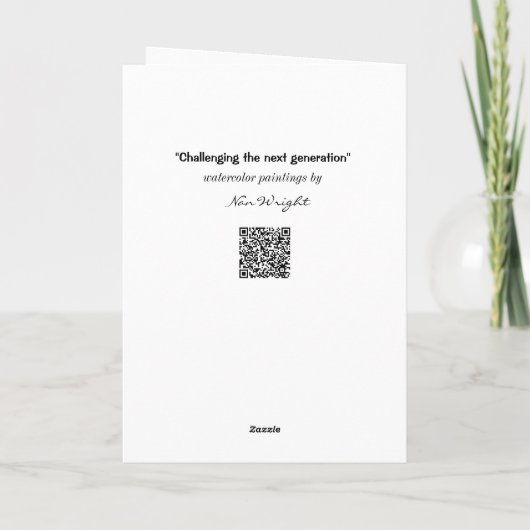 次世代の挨拶を恐ユーモアのあるれる カード (裏面)