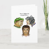 次世代の挨拶を恐ユーモアのあるれる カード (正面)