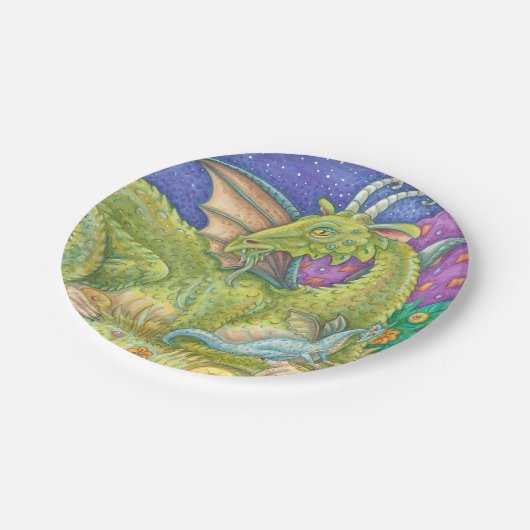 次世代ベビードラゴンファンタジー紙プレート ペーパープレート (アングル)