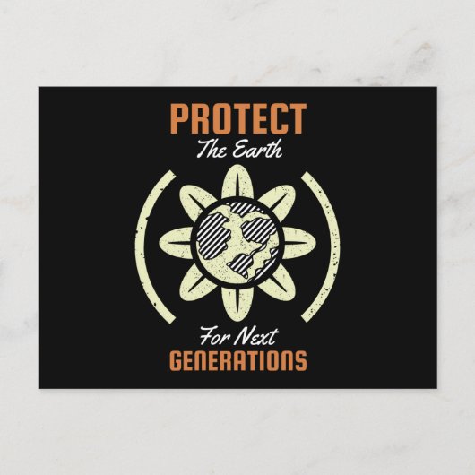 次保護代の地球 ポストカード (正面)