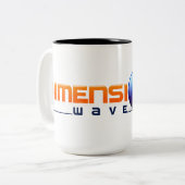 次元の波の役人のマグ ツートーンマグカップ (正面左)