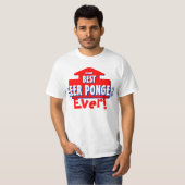 次善の策ビールPongerのおもしろいなティー Tシャツ (正面フル)