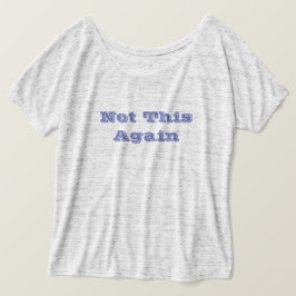 次回からこのメッセージT型ではない Tシャツ