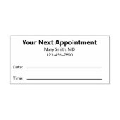 次回のアポイントメントリマインダーのDoctor's Office セルフインキングスタンプ (デザイン)