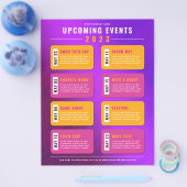 次回のカレンダーのイベントチラシ チラシ (シングル)