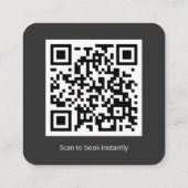 次回の予約QRコード  スクエア名刺 (裏面)