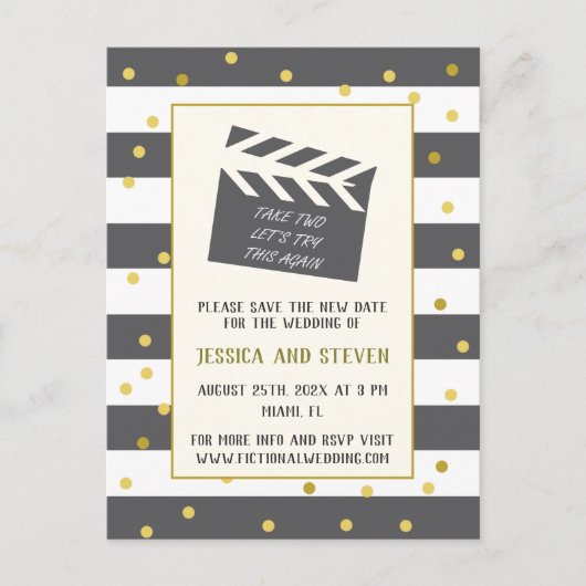 次回の更新ポストカおもしろいージを結婚試してみよう ポストカード (正面)