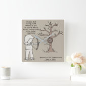 次回より良い スクエア壁時計 (ホーム)