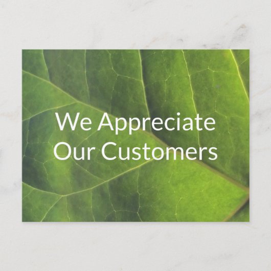 次回注文プロモーションのお客様感謝割引 ポストカード (正面)