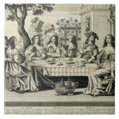 次幾何学的配置庭園が付いている台地のダイナー、en タイル (正面)