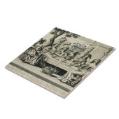 次幾何学的配置庭園が付いている台地のダイナー、en タイル (側面)