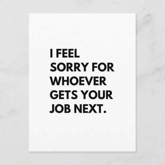 次感じは誰でも仕事を取ってごめんなさい。 アドバイスカード (正面)