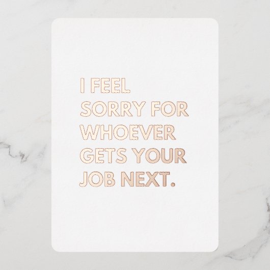 次感じは誰でも仕事を取ってごめんなさい。 箔シーズンカード (正面)