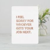 次感じは誰でも仕事を取ってごめんなさい。 箔シーズンカード (立ち正面)