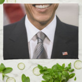 次期アメリカ合衆国大統領バラク・オバマ キッチンタオル (折り畳み)